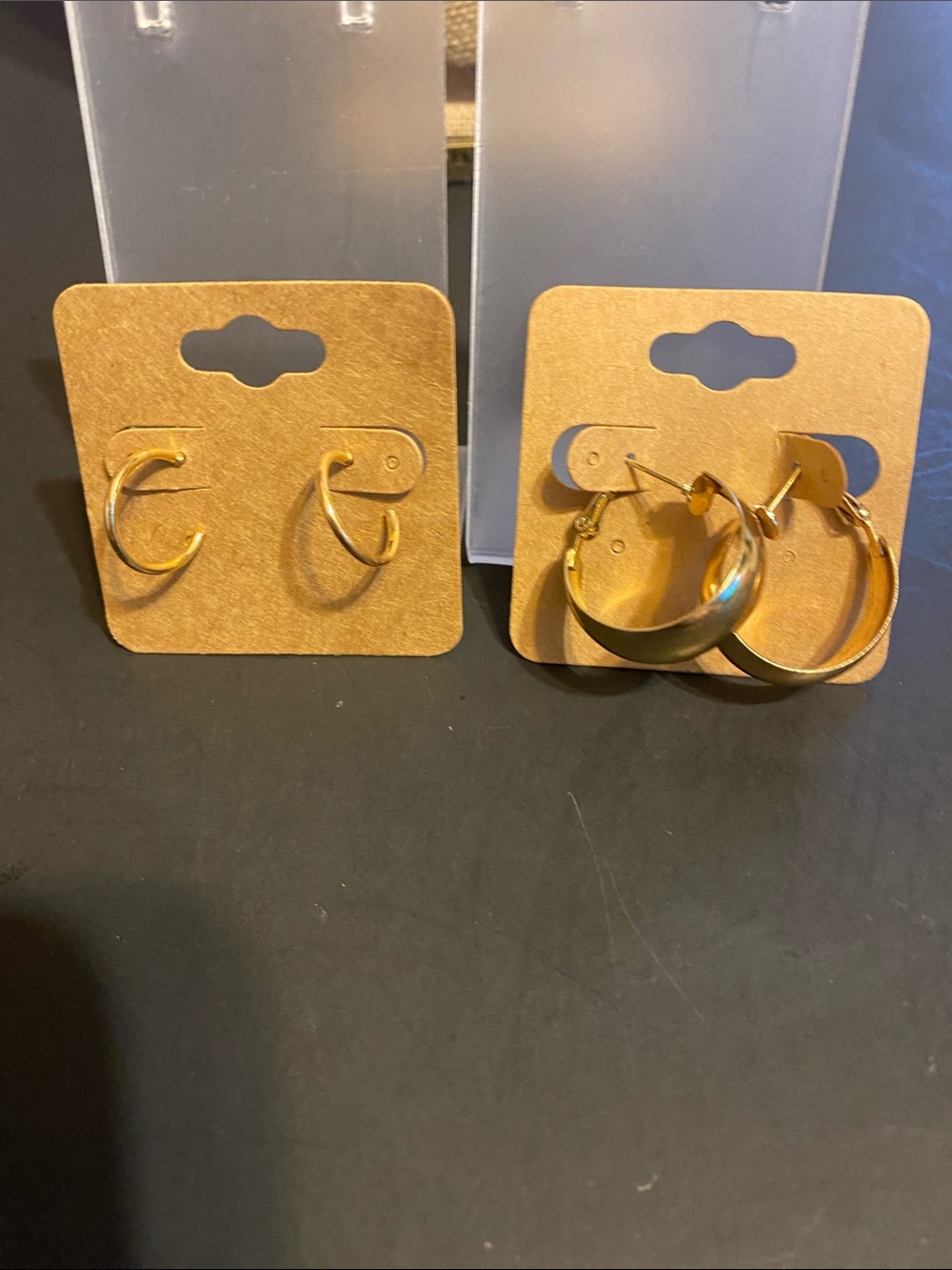 Gold Hoop Earrings Set - Elegant Gold Hoops